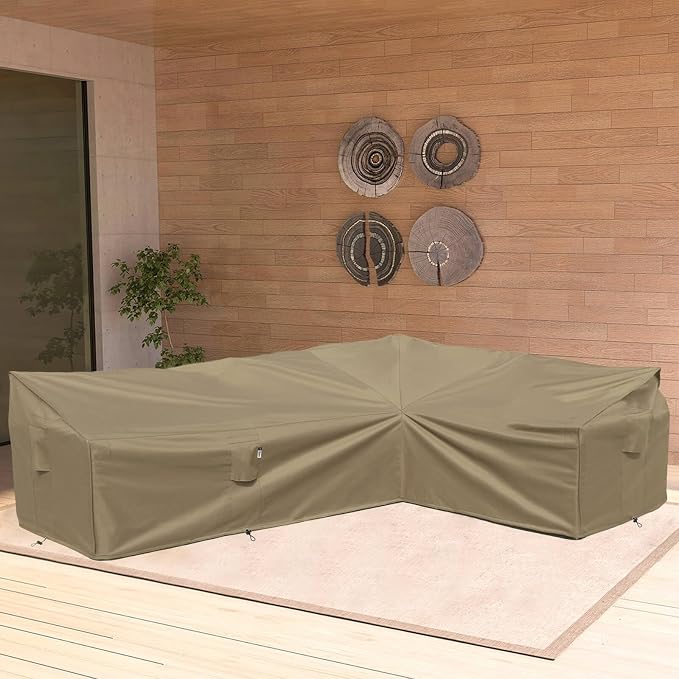 Heavy Duty Outdoor Sectional Sofa Cover, Lawn Patio Couch Protector - Image 6