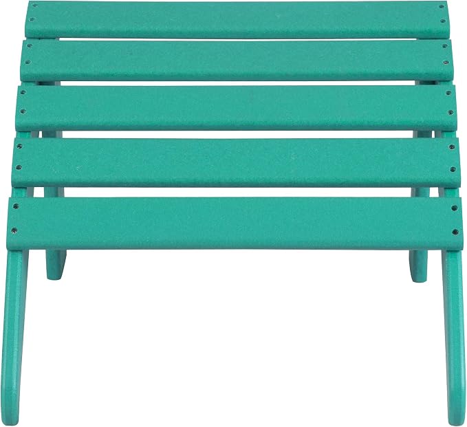 WO Home Furniture Adirondack Ottoman Outdoor Patio Footrest 13.5" Inch Folding - Image 6