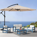 SERWALL 4 Pieces HDPE Outdoor Sofa Set by SERWALL