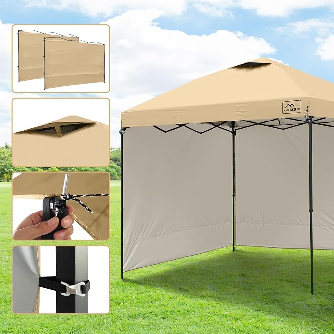 KAMPKEEPER 10x10 Easy Pop Up Canopy Tent - Image 3
