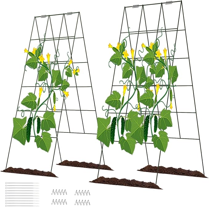 DOEWORKS Cucumber Trellis, 2 Pack, Plant Support by DOEWORKS
