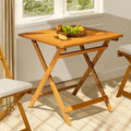 IDZO Legolas FSC Acacia Wooden Folding Table, Heavy Duty 270lbs Capacity by Idzo