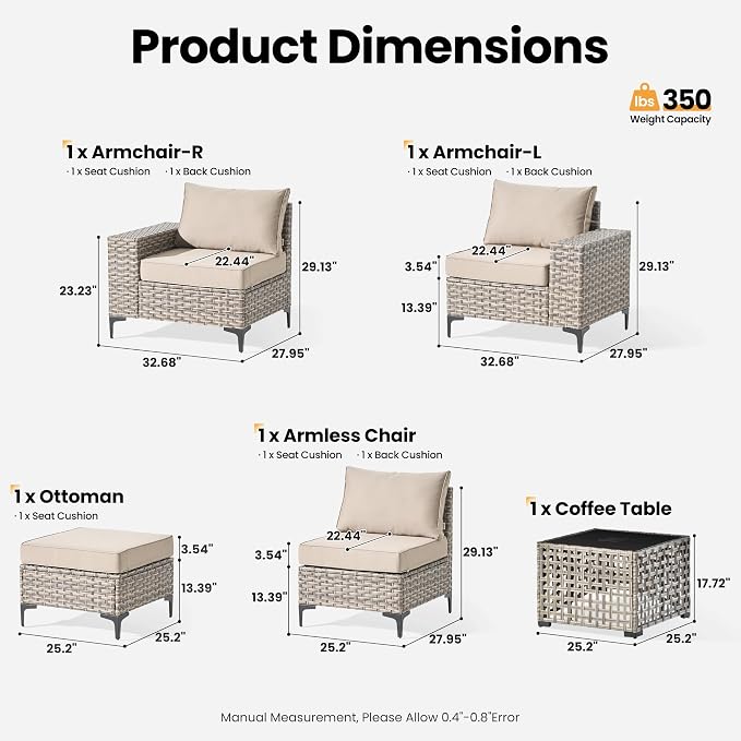 ovios 5-Piece Patio Furniture Set - Image 8