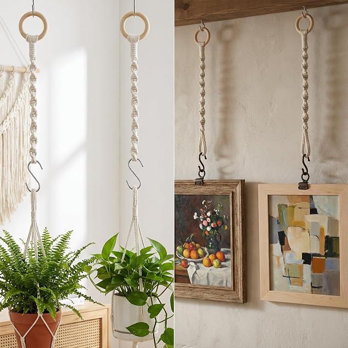 3 Pcs Adjustable Macrame Plant Hanger Extenders - Image 7