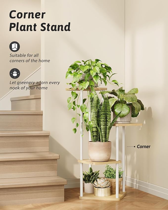 Tall Plant Stand Indoor 4 Tiered Plant Shelf - Image 4