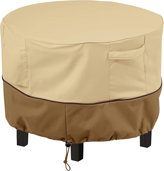 Classic Accessories Veranda Water-Resistant 22 Inch Round Patio Ottoman/Coffee by ClassicAccessories