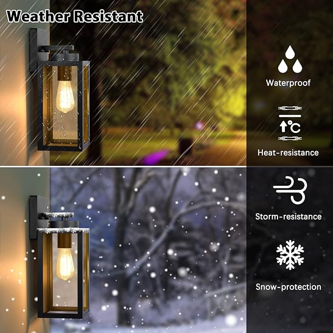 Outdoor Wall Light Fixtures, Exterior Waterproof Wall Lanterns, Porch Sconces - Image 3