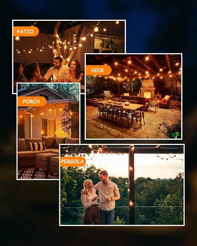 Svater Outdoor String Lights 300 FT, Patio Lights Outside - Image 8