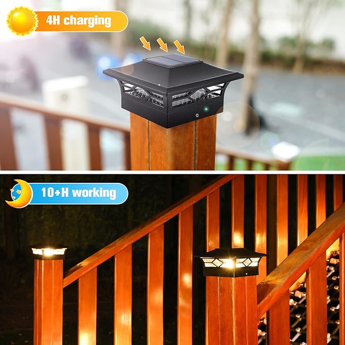 VOLISUN Solar Post Cap Lights: 6 - Image 2