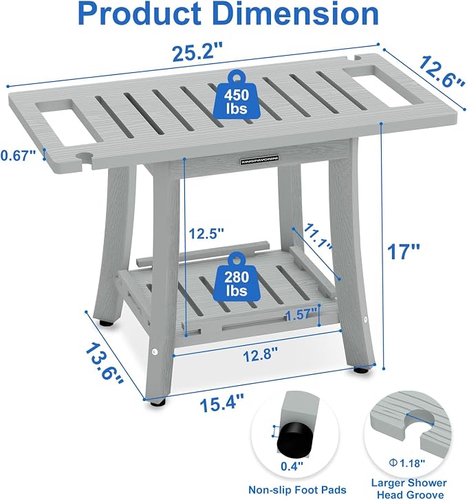 KingPavonini HDPS Shower Benches - Image 2