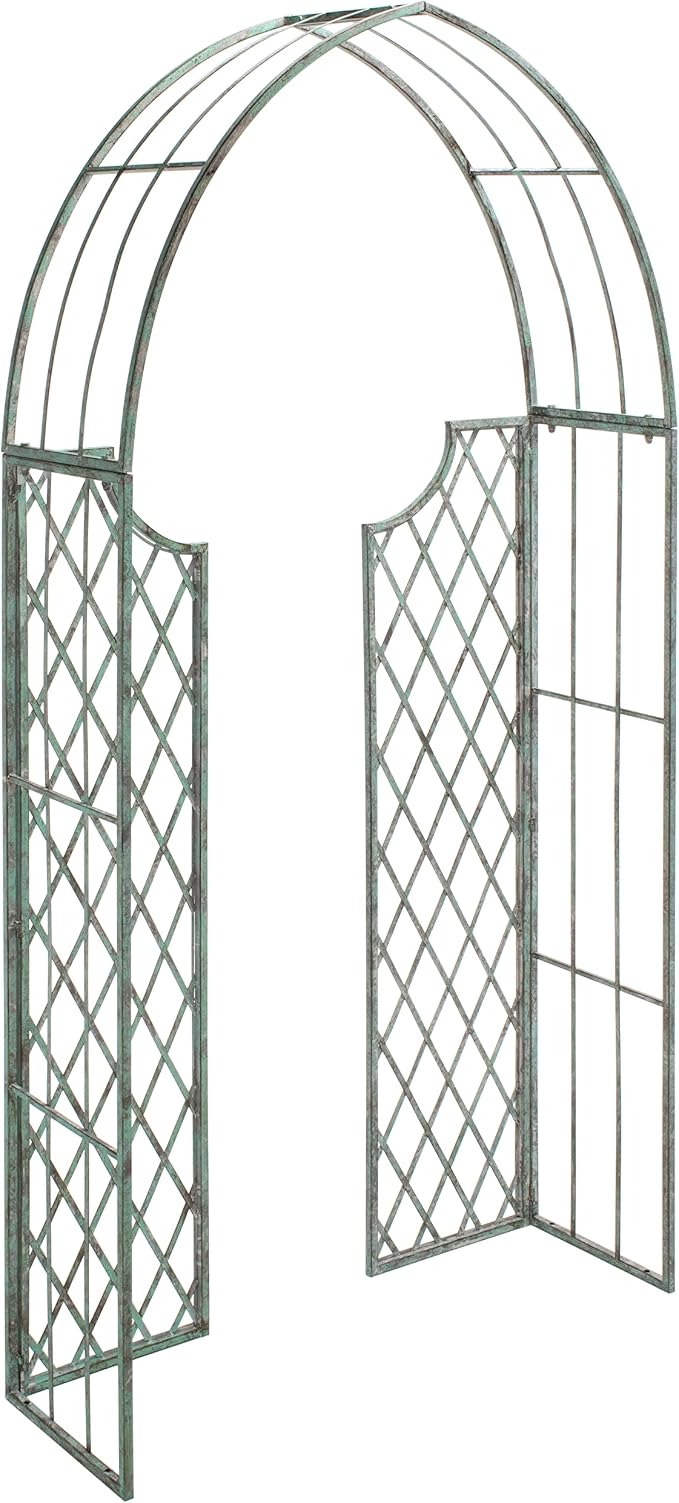 SAFAVIEH Outdoor Patio Furniture Collection – Jaida Antique Dark Green Iron - Image 9