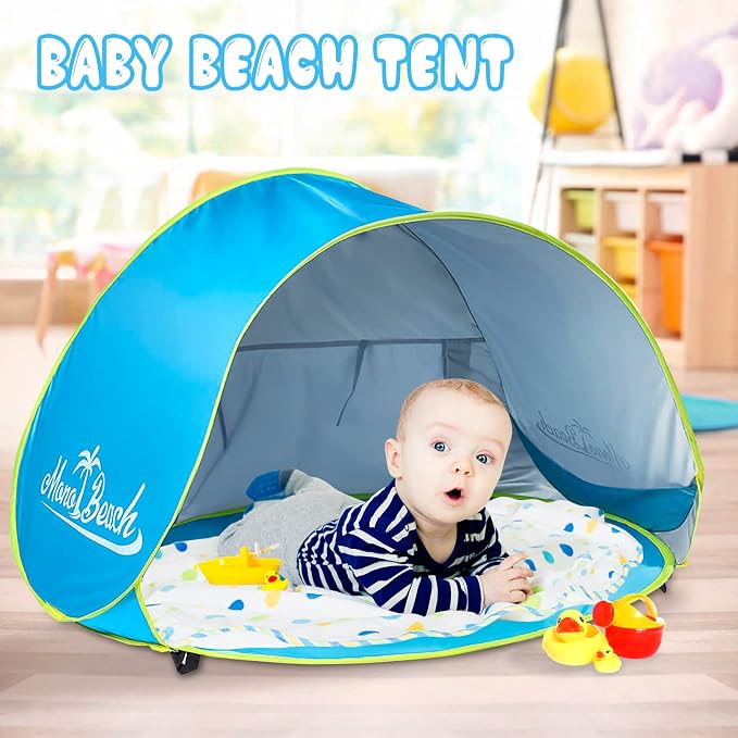 Monobeach Baby Beach Tent Pop Up Portable Shade Pool UV Protection Sun Shelter - Image 4