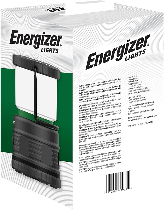 ENERGIZER LED Camping Lantern X1000, Bright and Rugged Tent Light, Water - Image 9