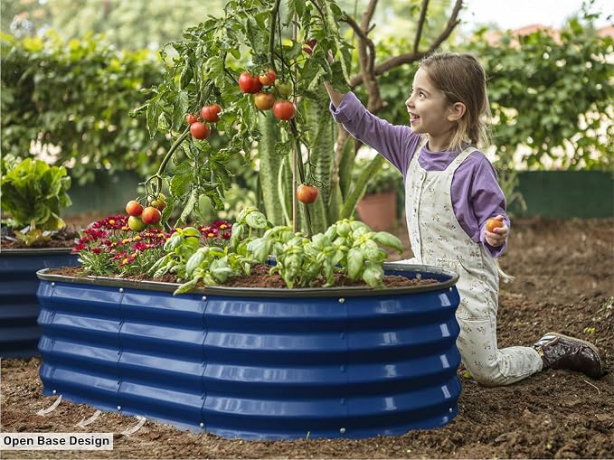 Plant & Plot Galvanized Raised Garden Beds Outdoor // 4×2×1 ft Planter Raised - Image 4