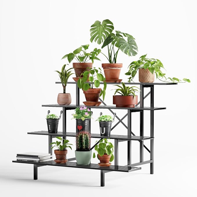 Zhongma 4 Tier Sturdy Metal Plant Stand - Image 3