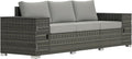 Outsunny 3 Seater Wicker Sofa by Outsunny