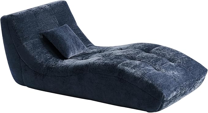 Chaise Lounge Chair with Curved Back, Modern Upholstered Recliner Sofa - Image 9