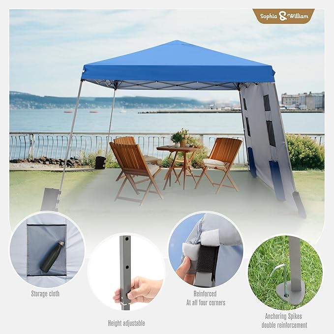 Sophia & William Canopy Tent Pop Up 12x12ft Base/9x9ft Top Easy Set Up Tent - Image 3