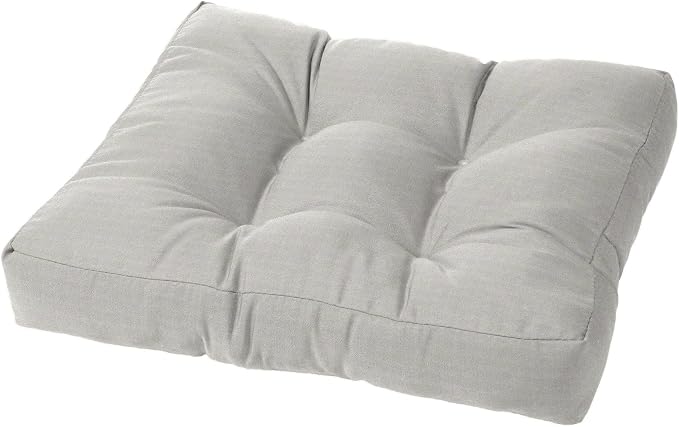 Cushion Source Tufted Ottoman Cushions, Sunbrella Canvas Granite by CushionSource