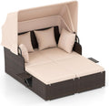 Tangkula Patio Rattan Daybed by TANGKULA