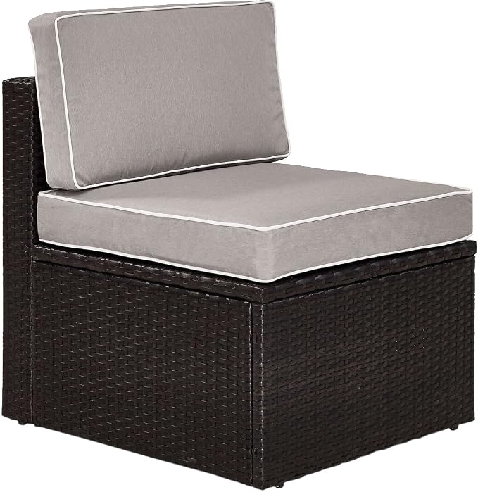 Crosley Furniture Palm Harbor Armless Outdoor Sectional Chair, Wicker Patio by CrosleyFurniture