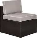 Crosley Furniture Palm Harbor Armless Outdoor Sectional Chair, Wicker Patio by CrosleyFurniture