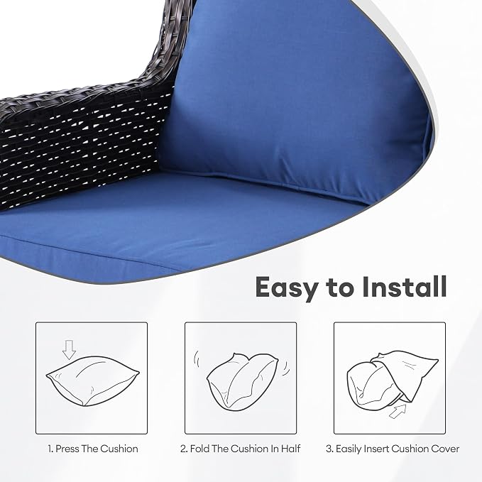 ovios Patio Cushion Covers, Waterproof Cushion Cover - Image 6
