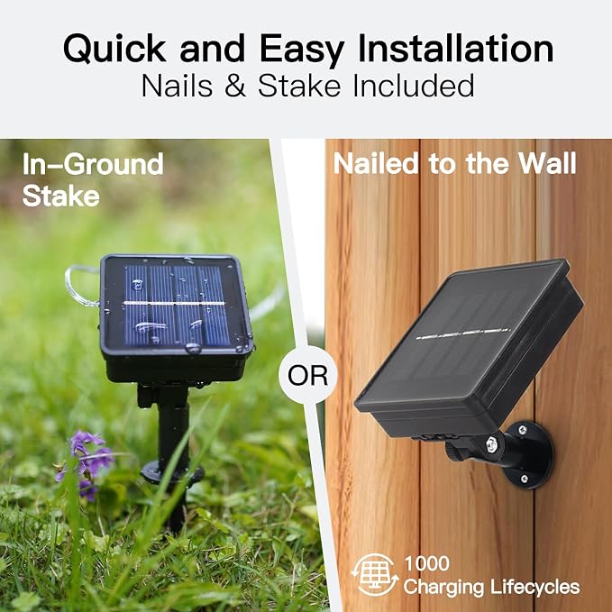 suddus Solar String Lights Outdoor Waterproof 50 led Fairy Lights Solar Powered - Image 5