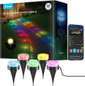 Govee Outdoor Ground Lights 2, 50ft Patio Decorations, 15 Pack RGBIC Pathway by Govee