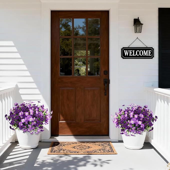 INQCMY Artificial Flowers for Outdoors Fake Plants Spring Decoration, 12 - Image 7