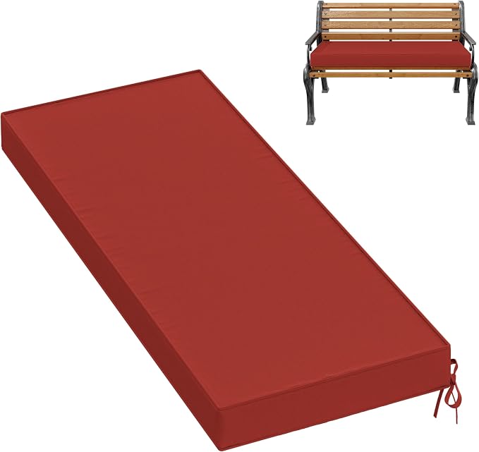 Premium Outdoor Bench Cushions for Patio Furniture 3.5inches Memory Foam Bench by Pakunoda