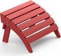 SERWALL Folding Adirondack Footrest, All Weather Adirondack Ottoman Without by SERWALL