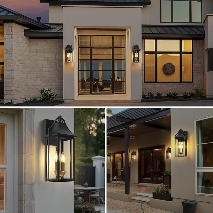  Outdoor Wall Sconce Fixture, Dusk to Dawn Patio Lights Waterproof - Image 6