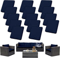 Outdoor Cushion Covers Set, Replacement by SUKAIKEQA