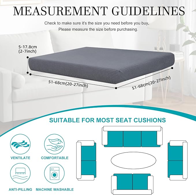 12Pcs Stretch Patio Cushion Covers, Outdoor Couch Covers Replacement, Outdoor - Image 2