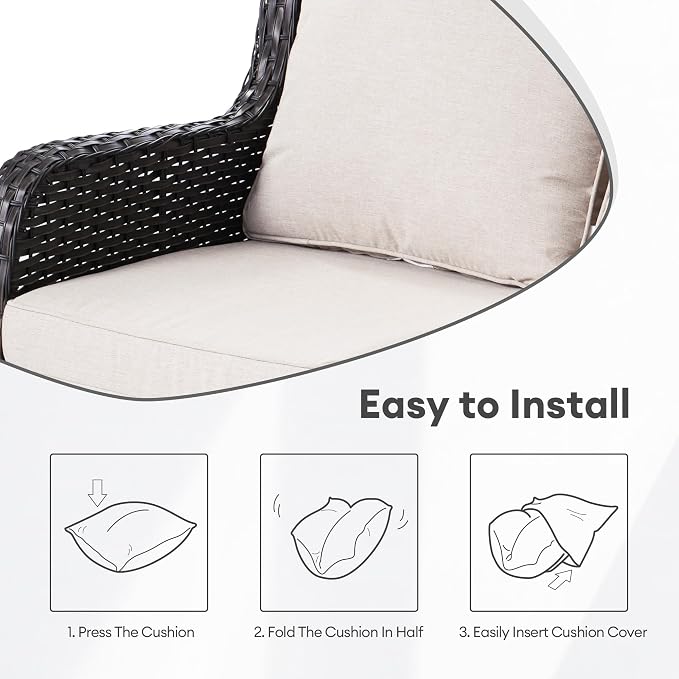 ovios Patio Cushion Covers, Waterproof Cushion Cover - Image 6