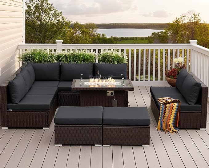 NICESOUL 10 Piece Outdoor Patio Furniture Set - Image 3