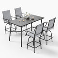 Sophia & William Outdoor Bar Set, Patio Bar Table and Chairs Set, Bar Height by SophiaWilliam
