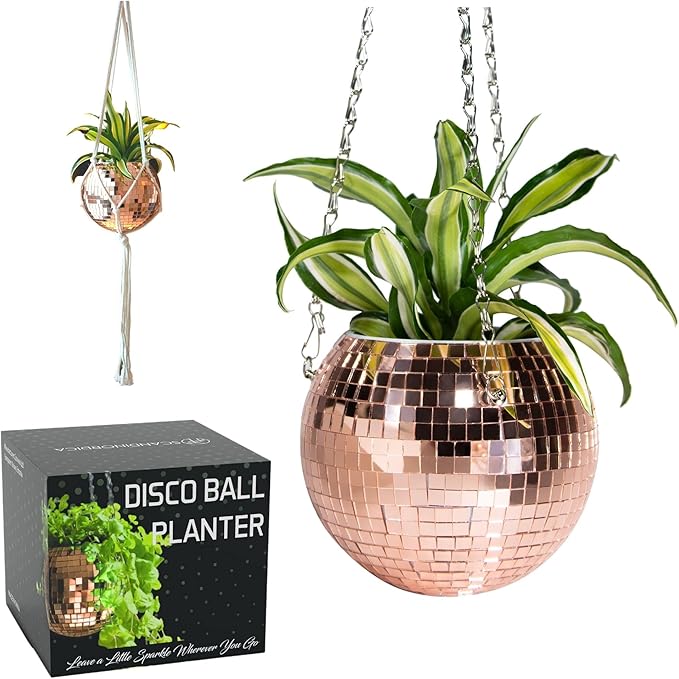 SCANDINORDICA Disco Ball Planter – Value Package: Mirror Disco Planter by SCANDINORDICA