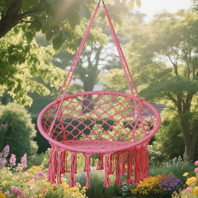 Goutime Hammock Chair, Macrame Hanging Swing Chairs - Image 2