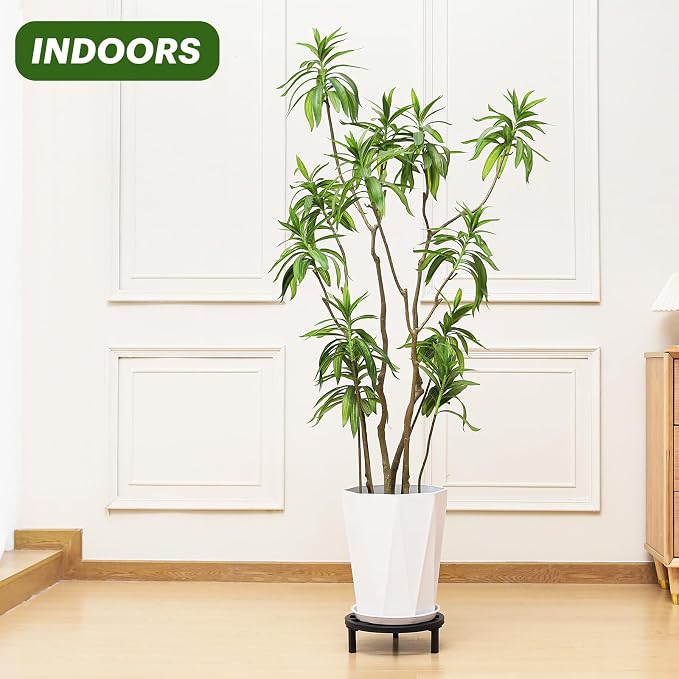 3 Pack 10.23 Inch Metal Plant Stands Outdoor, 240 LBS Capacity, Single Plant - Image 4