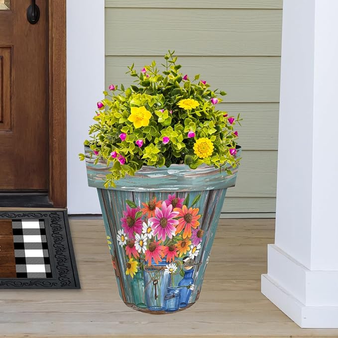 Briarwood Lane Farm Fresh Flowers Large Planter - Image 2