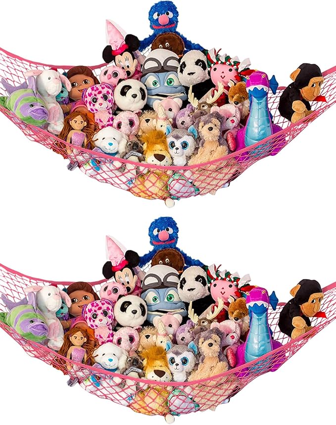 Lilly's Love Stuffed Animal Hammock | Corner Hanging Organizer, Toy Storage by LillysLove