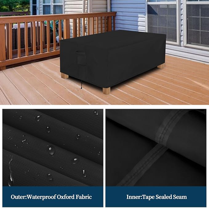 Easy-Going Patio Furniture Cover Waterproof Outdoor Rectangular Coffee Table - Image 4