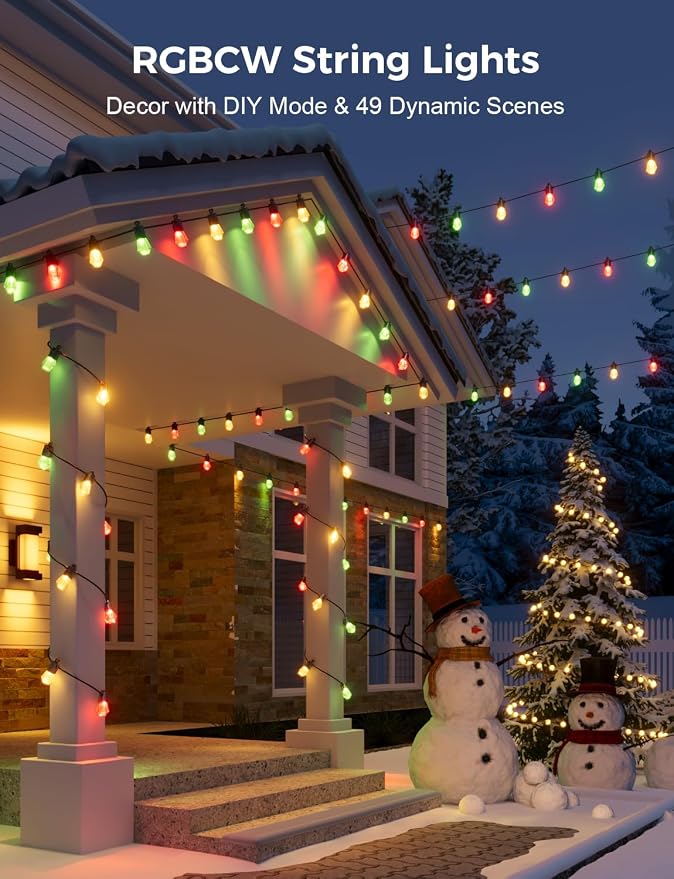 XMCOSY+ 96FT Smart Outdoor String Lights - Image 3