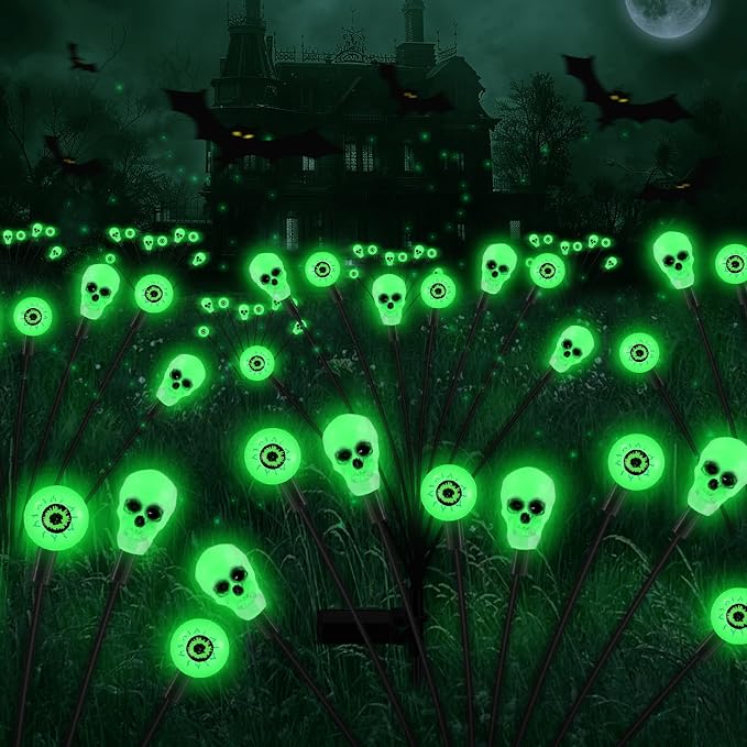 Solar Halloween Lights Outdoor, Halloween Decorations Outdoor, Scary Eyeball by Unknown