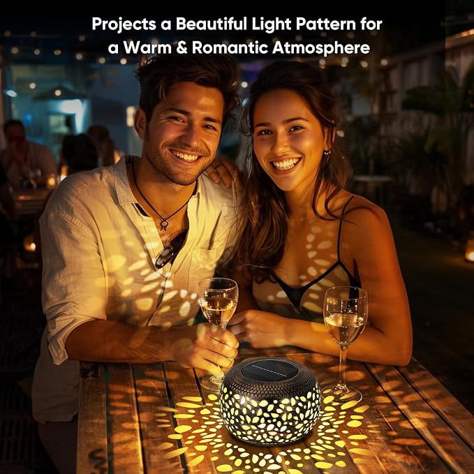 Solar Lantern Outdoor Patio Decor: 4 Pack Solar Lanterns Outdoor Waterproof - Image 2