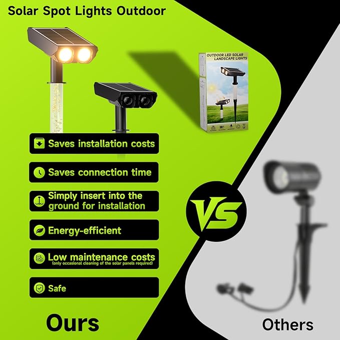 Solar Spotlights Outdoor Waterproof- 2 IN 1 Solar Spot Lights Outdoor - Image 4