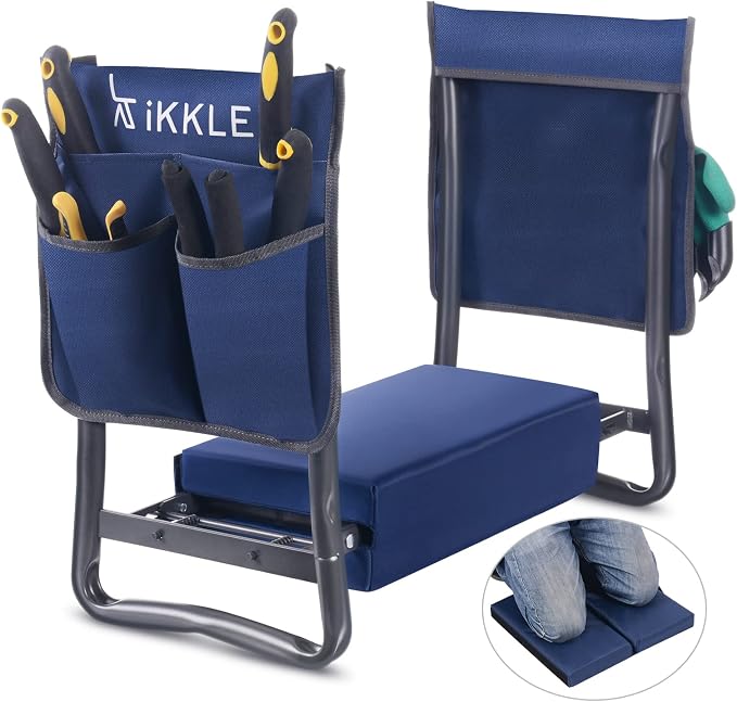 ikkle Heavy Duty Garden Kneeler Seat and Gardening Stool by iKKLEHome