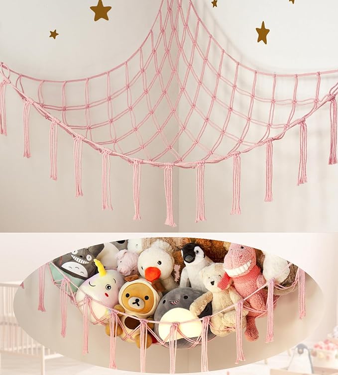 Stuffed Animal Storage Hammock Corner Net by MirolamUS